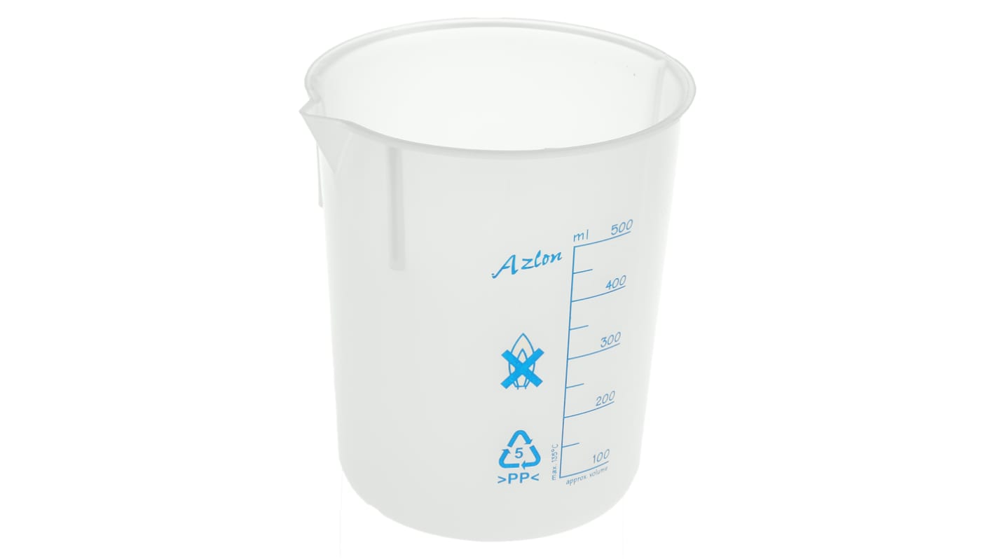 Recipiente RS PRO, da 500ml, Ø 102.5mm x 121mm, in PP