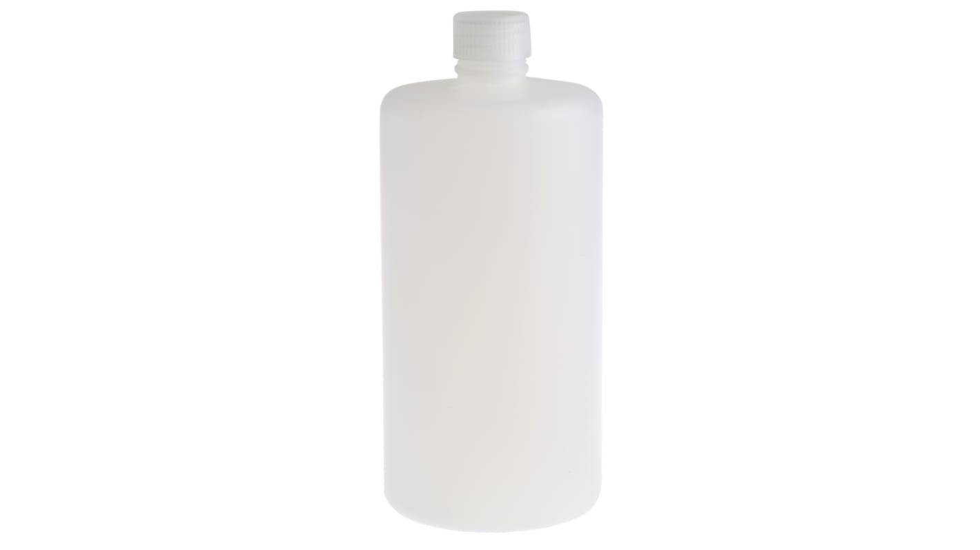 RS PRO HDPE Laborflasche 1L, Ø 90mm Vorratsflasche Enghalsig 90 (Dia.) x 201mm