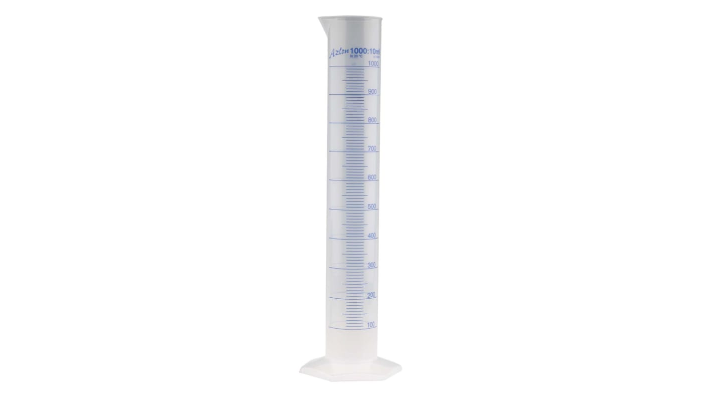 RS PRO PP Graduated Cylinder, 1L