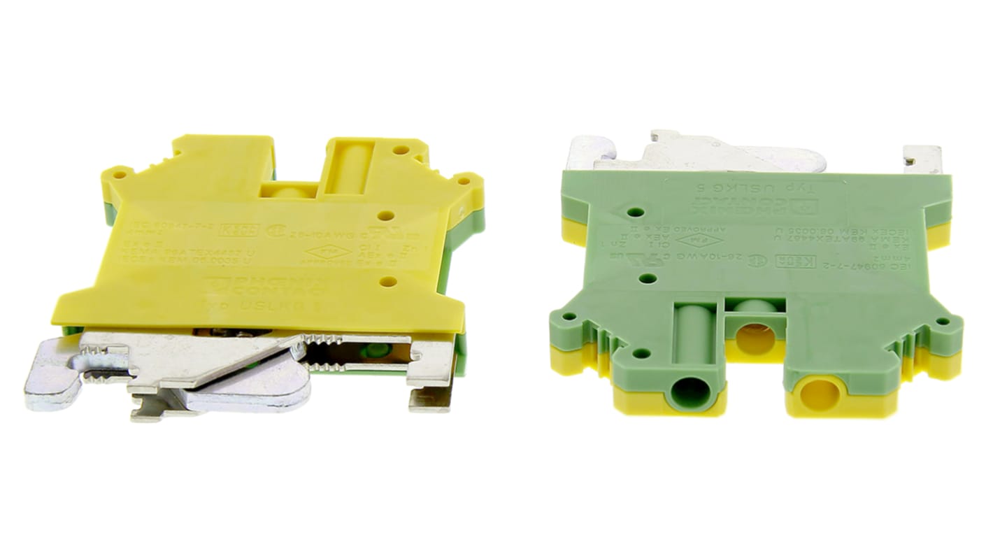 0441504 Phoenix Contact 2Way DIN Rail Earth Modular Terminal Block