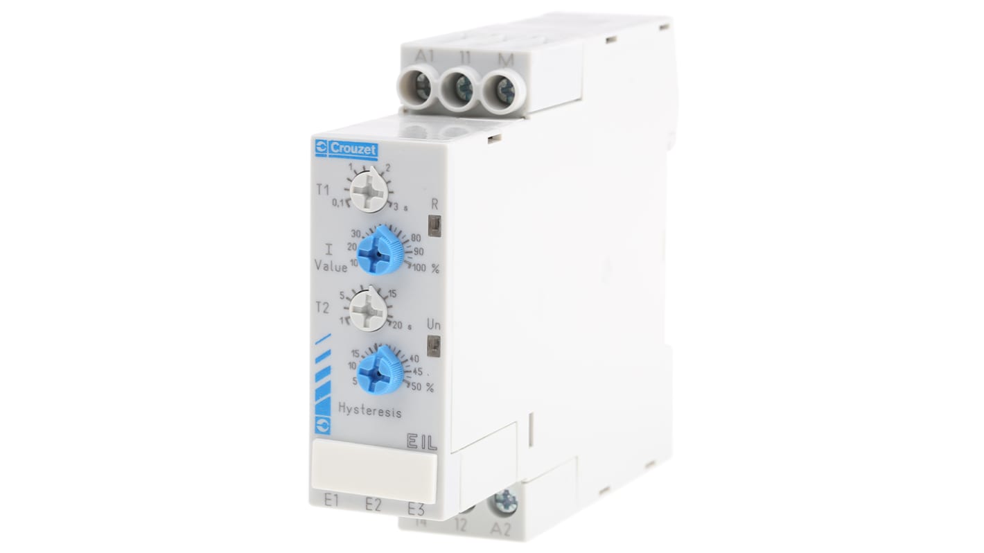 Crouzet Current Monitoring Relay, 1 Phase, SPDT, DIN Rail