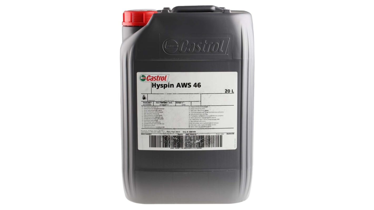 Castrol Hydraulic Fluid 6168 2800, 20 L, ISO Grade 46 RS