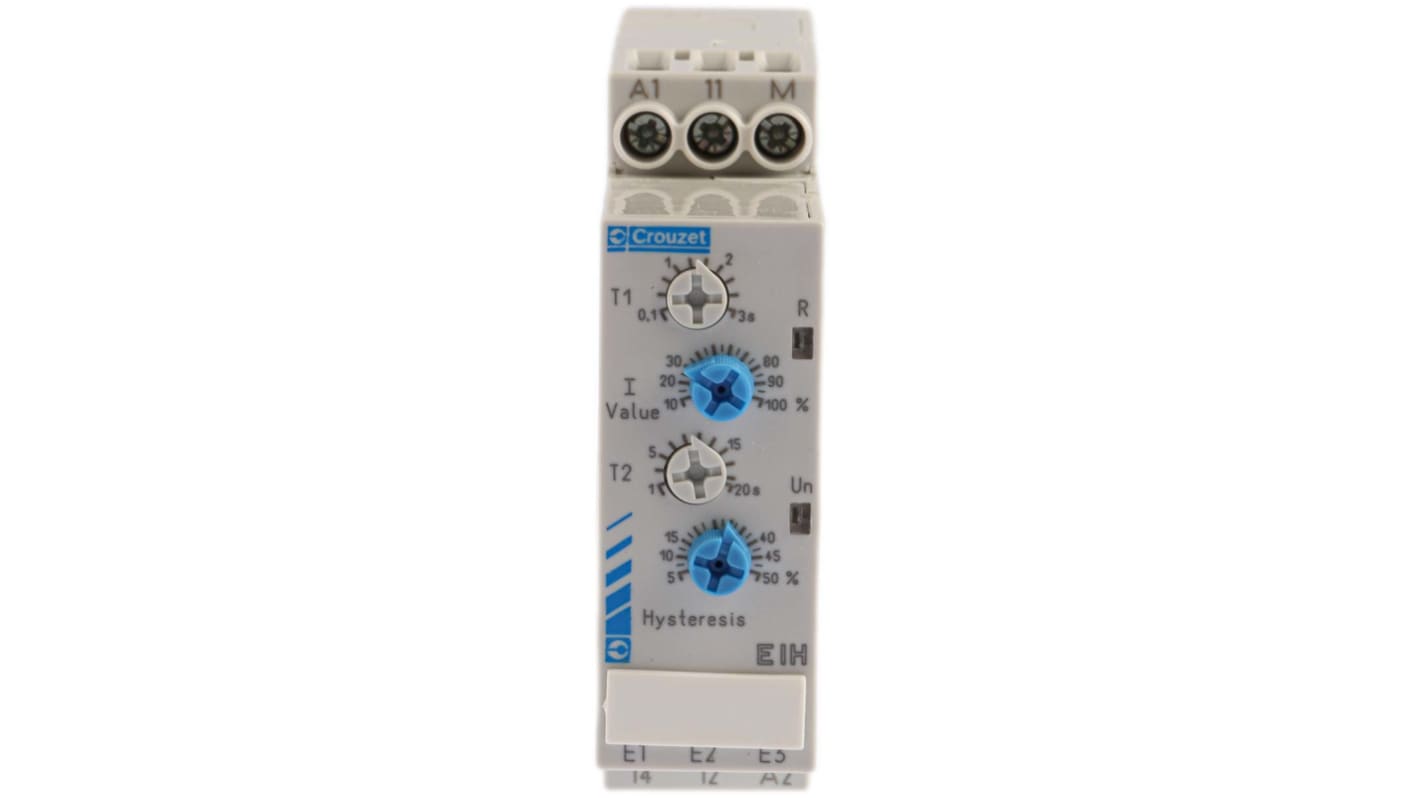Crouzet Current Monitoring Relay, 1 Phase, SPDT, DIN Rail