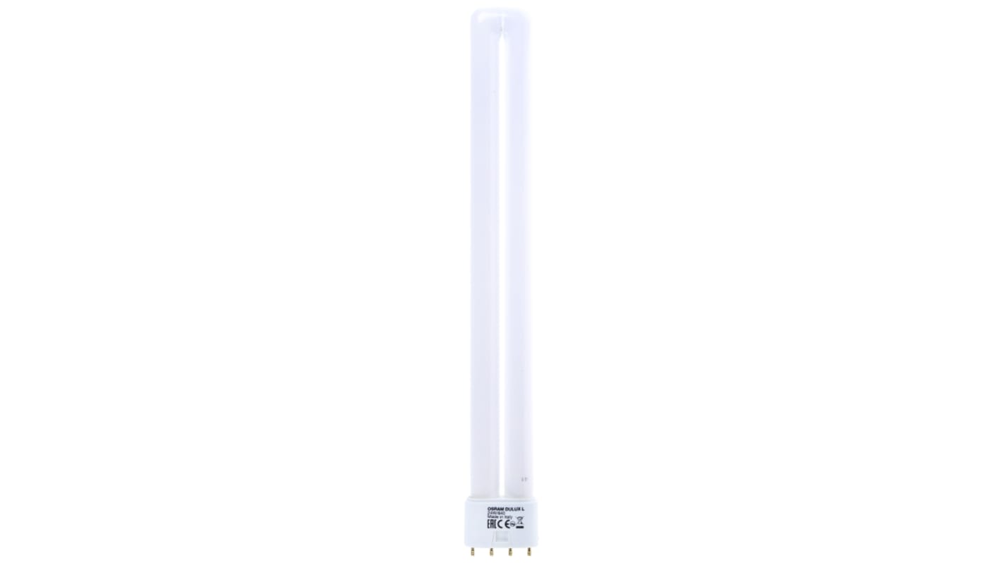 Osram 2G11 DULUX Twin Tube Shape CFL Bulb, 24 W, 4000K, Cool White Colour Tone