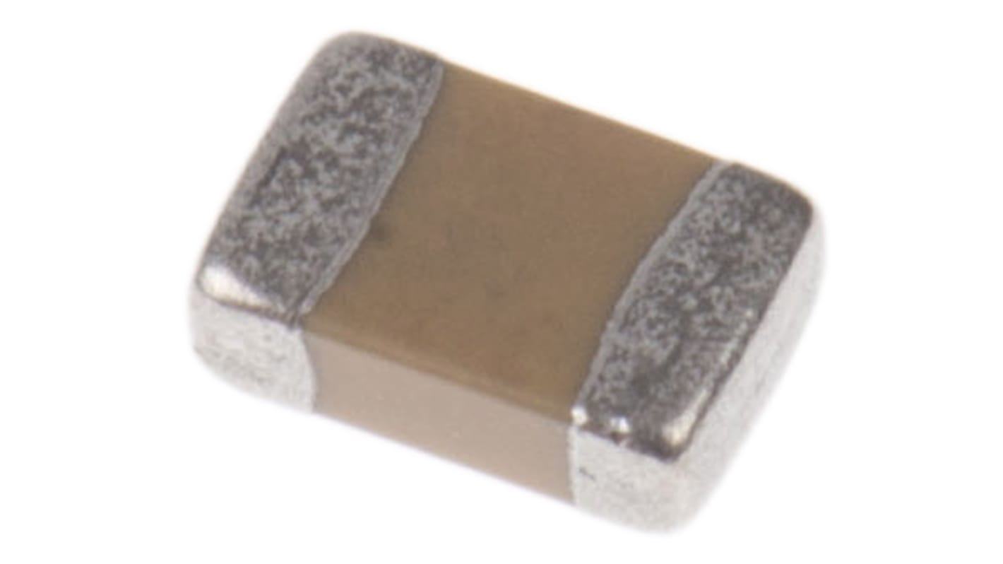 AVX 1nF Multilayer Ceramic Capacitor MLCC, 50V dc V, ±10% , SMD