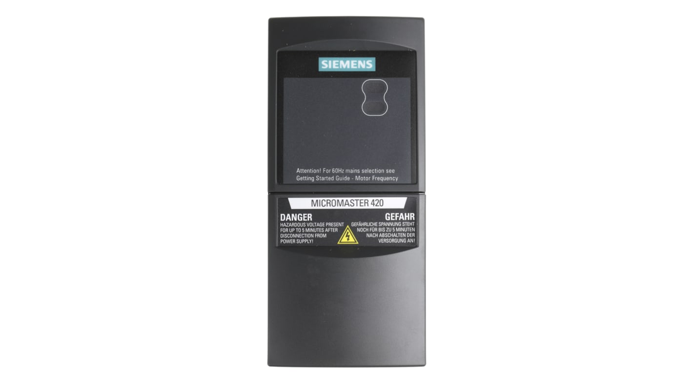 Siemens インバータ MICROMASTER 420, 400 V ac 1.5 kW 6SE6420-2UD21-5AA1 ACモータ