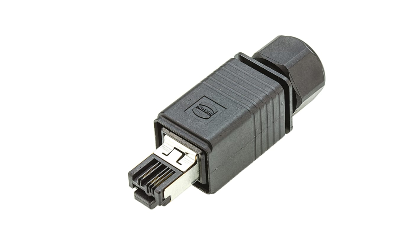 Harting RJ45 モジュラーコネクタ, オス, ケーブルマウント, Cat5, 09451451100