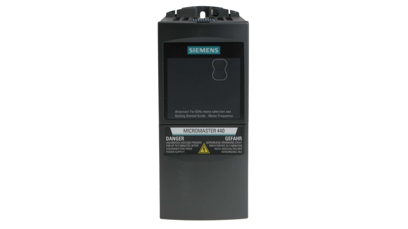 Siemens インバータ MICROMASTER 440, 230 V ac 0.55 kW 6SE6440-2AB15-5AA1