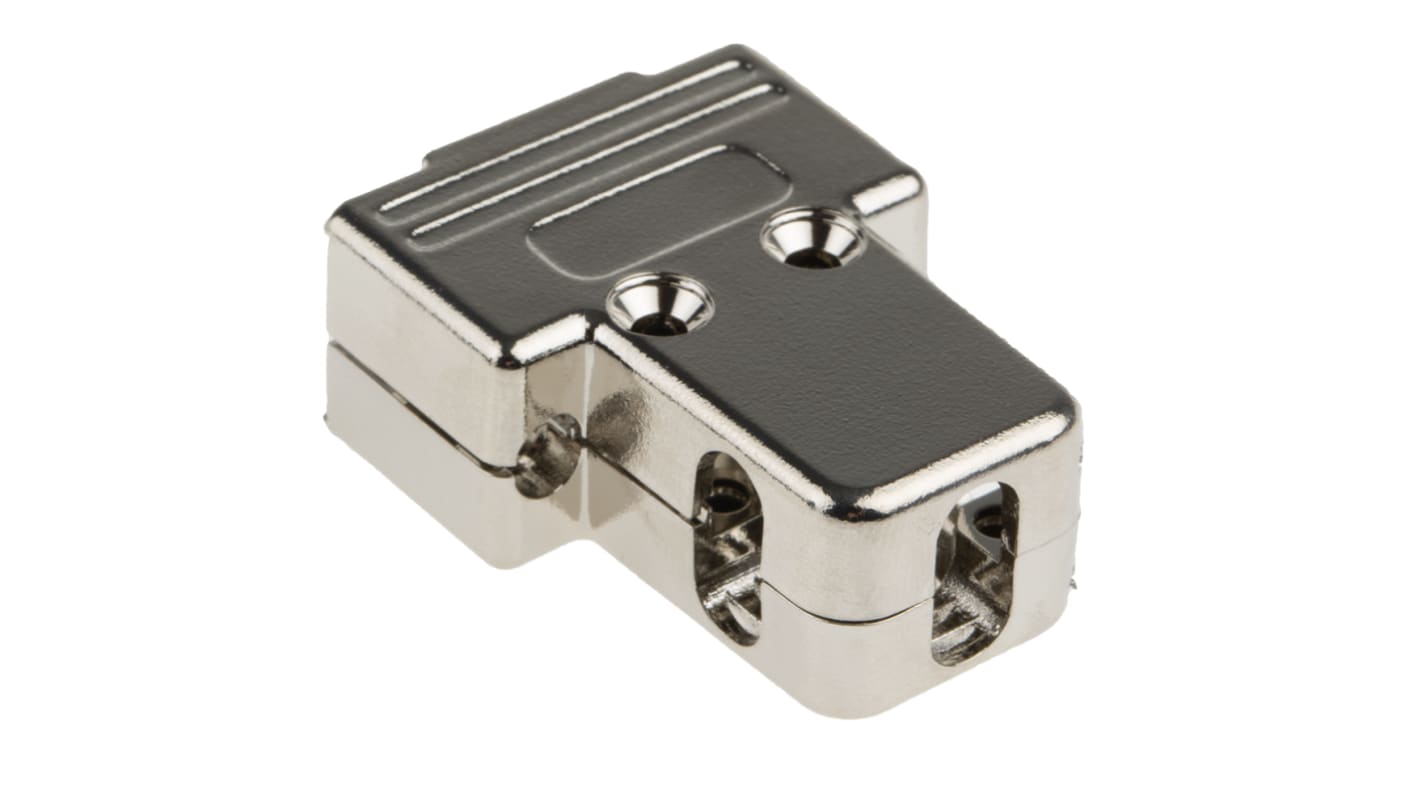 MH Connectors MHTRI-M Series ABS Angled, Straight D Sub Backshell, 9 Way, Strain Relief