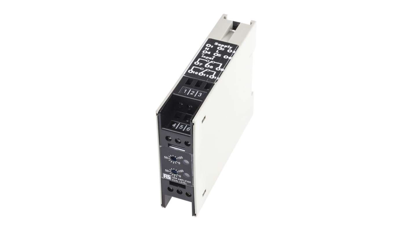 Acondicionador de señal RS PRO, alim. 115V ac, in. 0 → 10 mA, -250 → +250V dc, out. 0 → 20mA