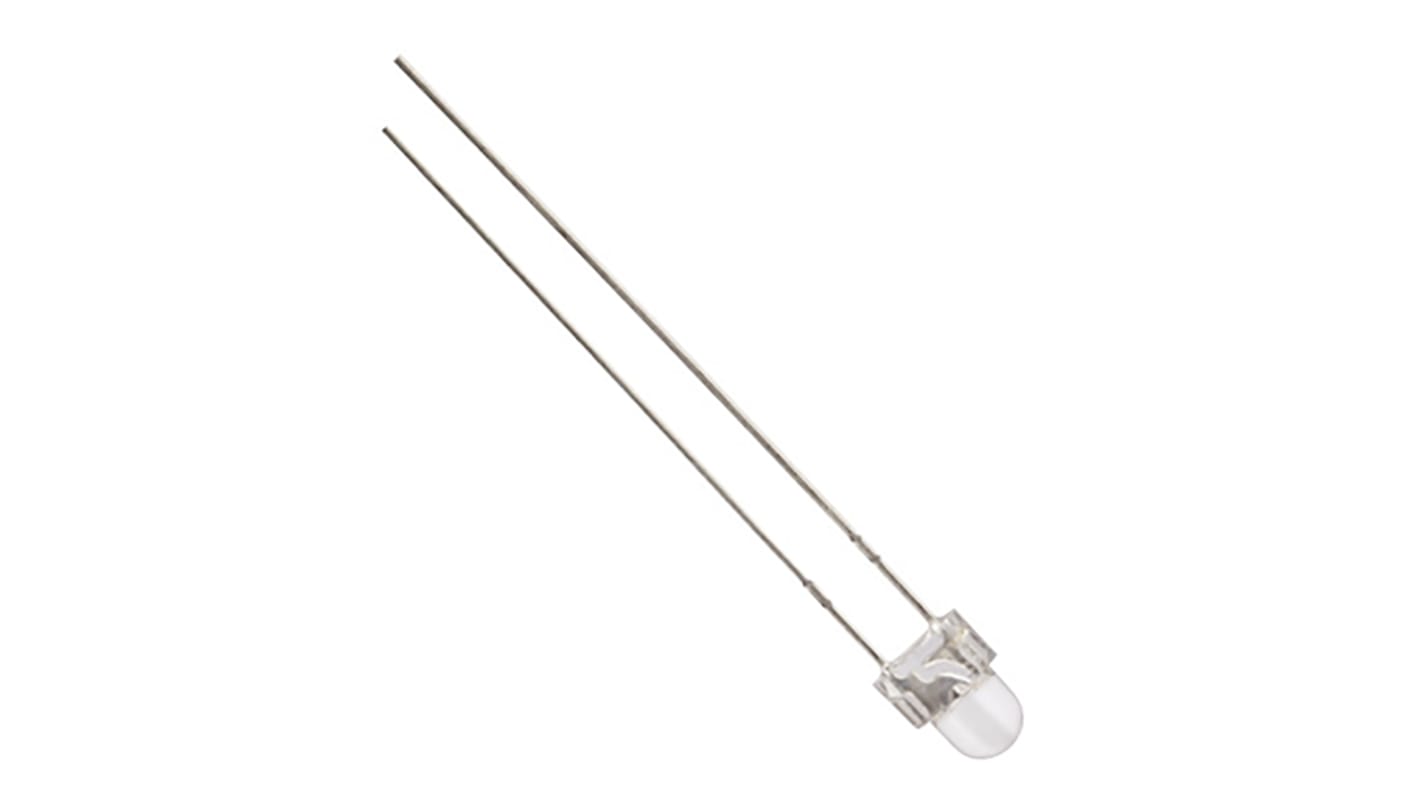 LED Jaune, Traversant, 3 mm (T-1), 2 V