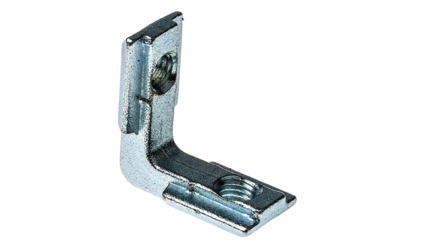 Staffa interna Bosch Rexroth in Acciaio galvanizzato, per profili da 20 mm, scalanatura da 6mm, M4