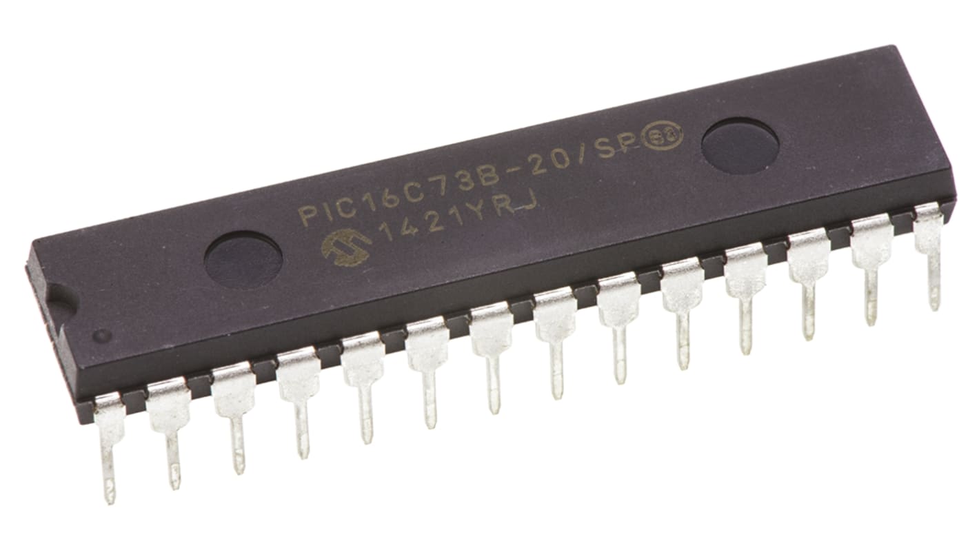 Microcontrollore Microchip, PIC, SPDIP, PIC16C, 28 Pin, Su foro, 8bit, 20MHz