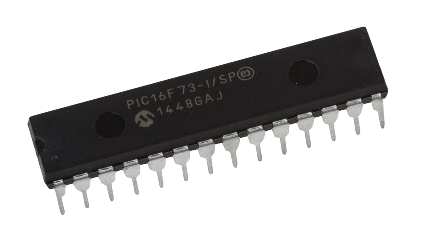 Microchip マイコン, 28-Pin SPDIP PIC16F73-I/SP