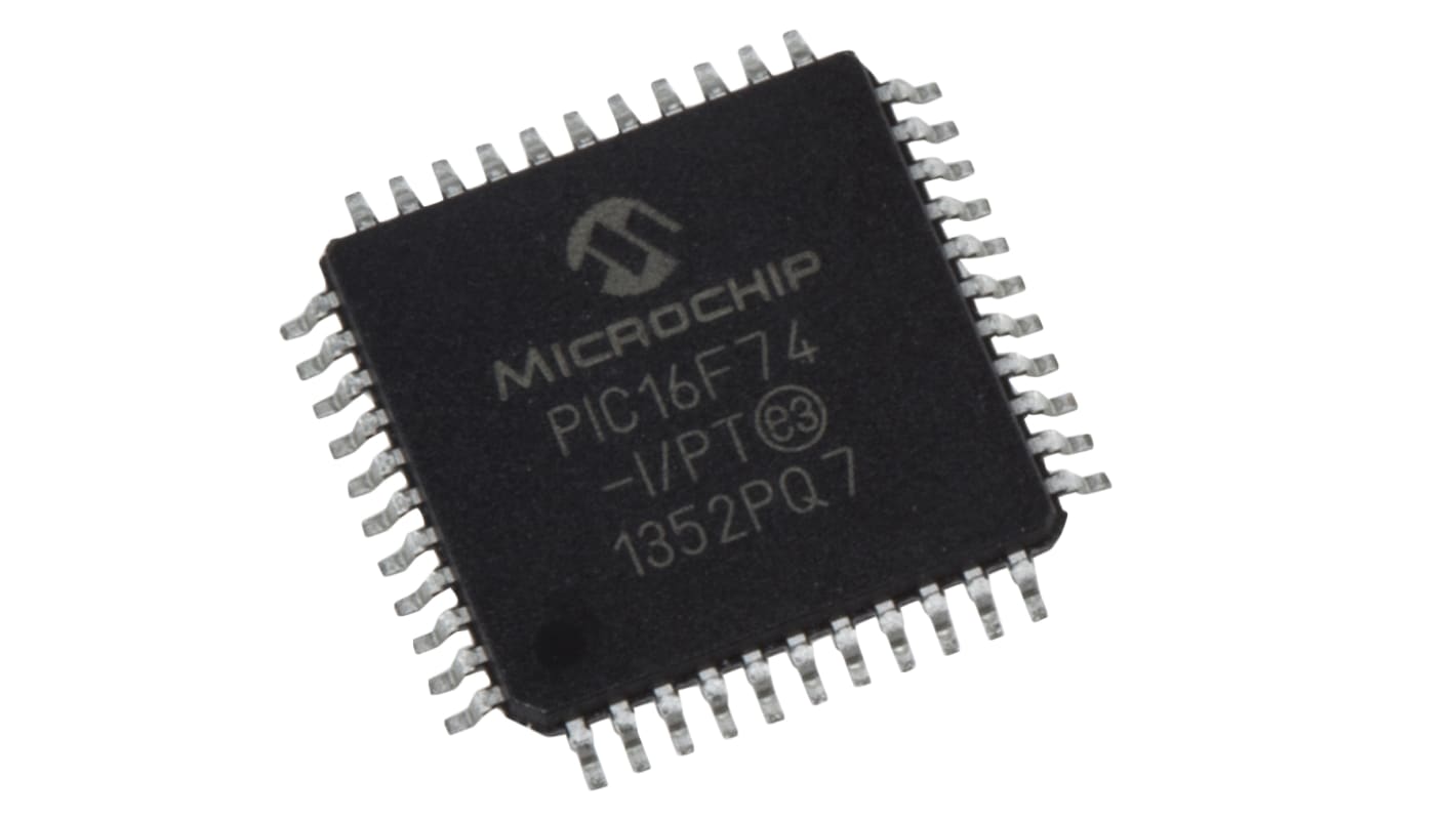 Microcontrollore Microchip, PIC, TQFP, PIC16F, 44 Pin, Montaggio superficiale, 8bit, 20MHz