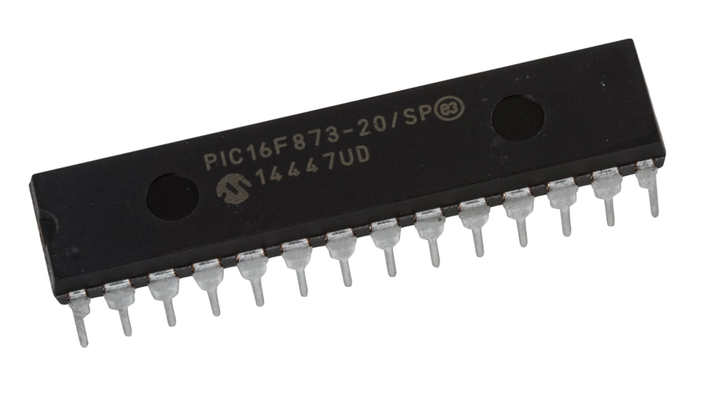 Microcontrollore Microchip, PIC, SPDIP, PIC16F, 28 Pin, Su foro, 8bit, 20MHz