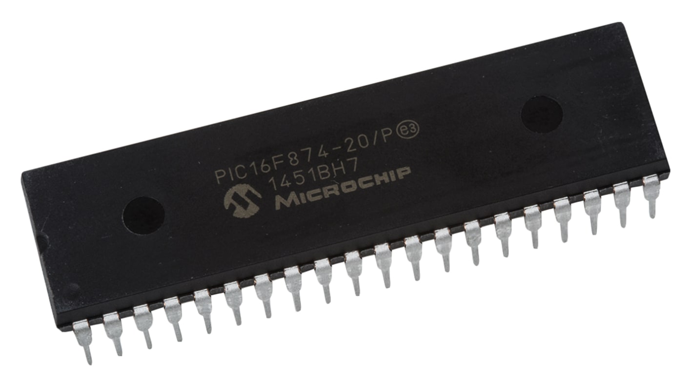 Microchip マイコン, 40-Pin PDIP PIC16F874-20/P