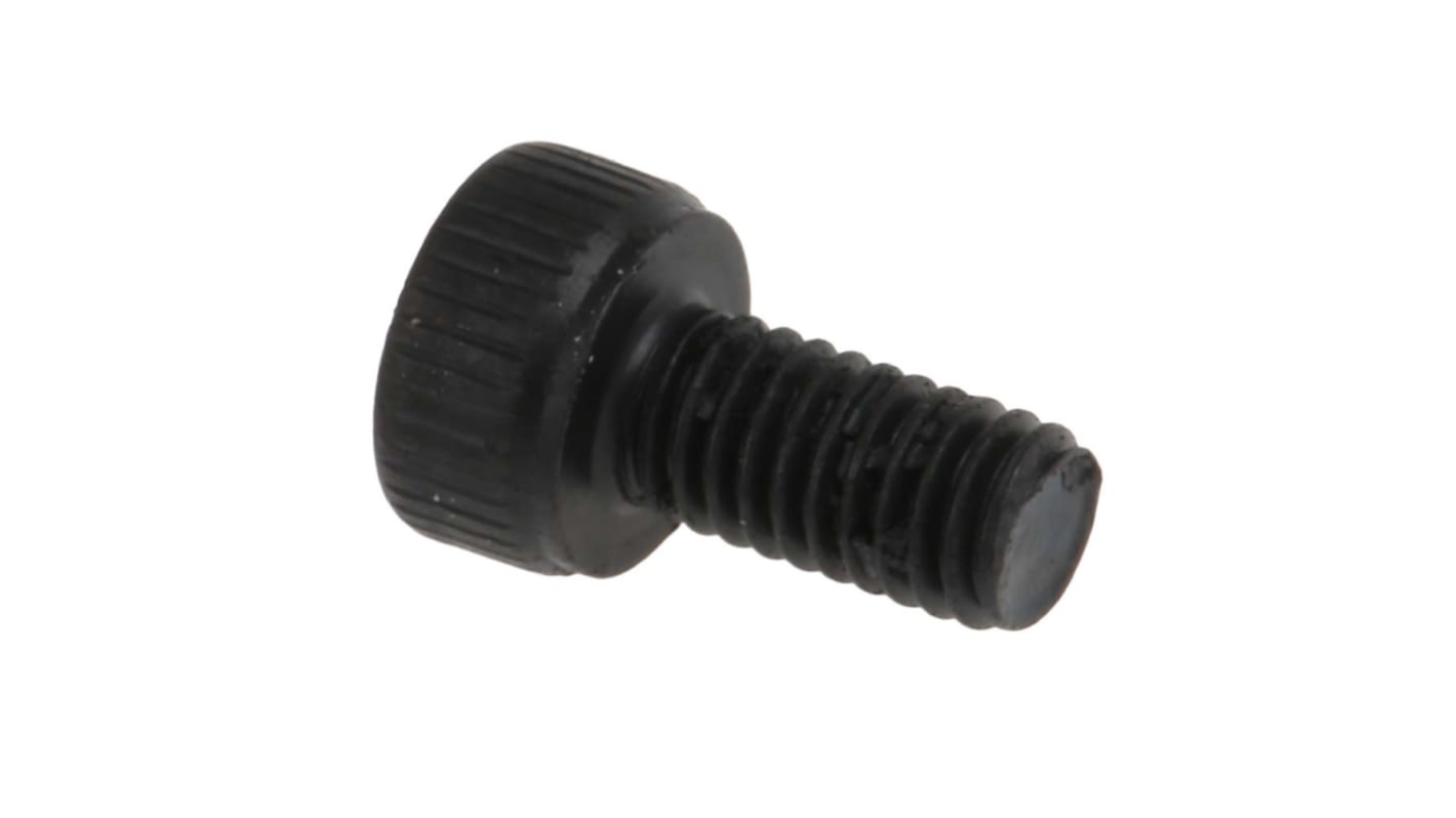 RS PRO M3 x 6mm Hex Socket Cap Screw Black, Self-Colour Steel