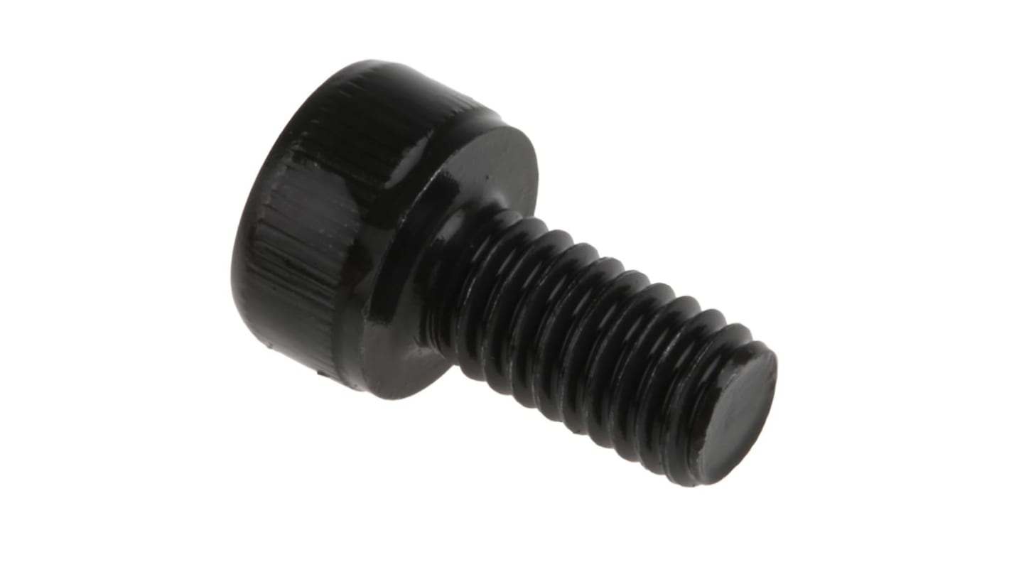 RS PRO M4 x 8mm Hex Socket Cap Screw Black, Self-Colour Steel