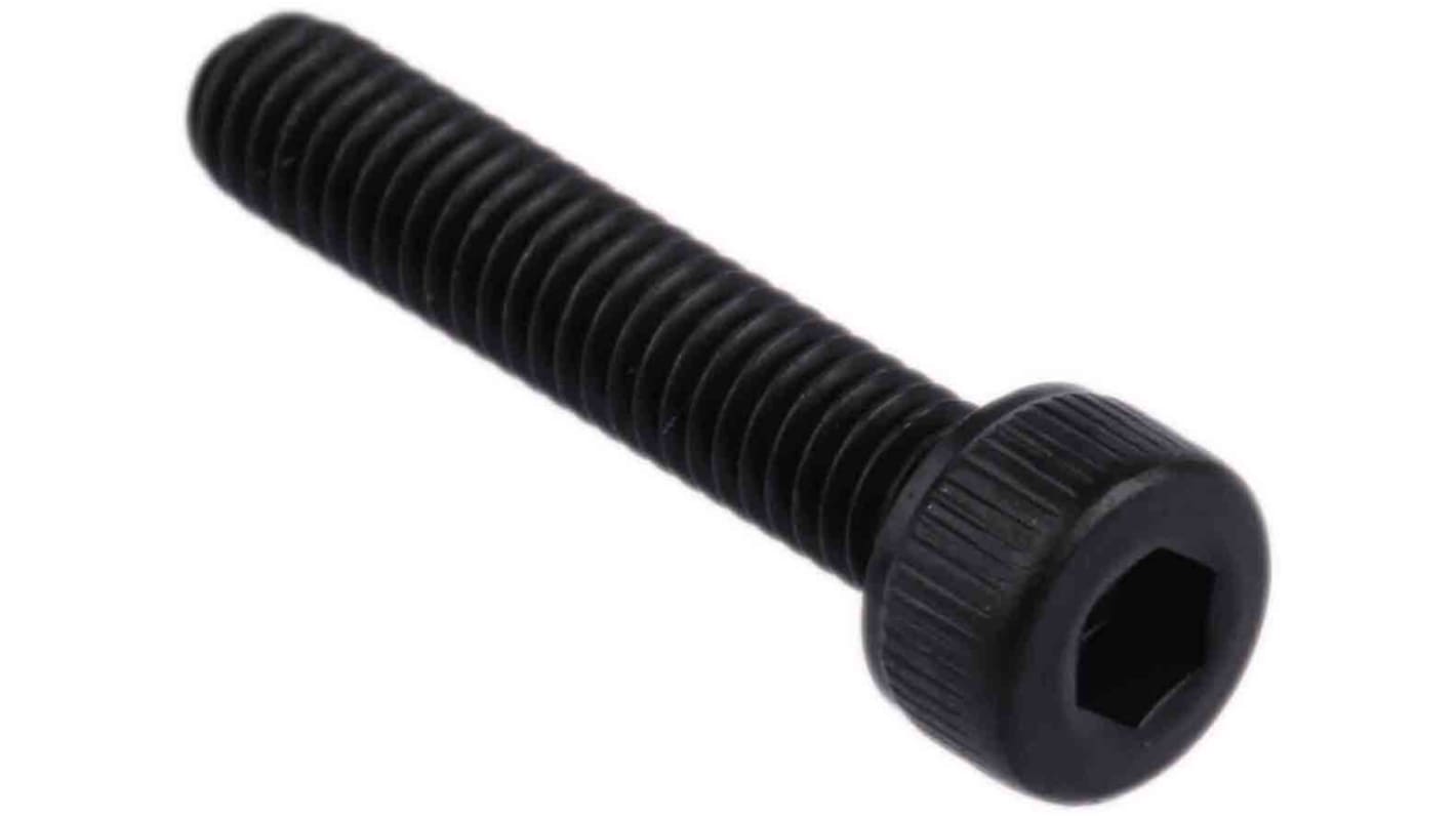 RS PRO M4 x 20mm Hex Socket Cap Screw Black, Self-Colour Steel