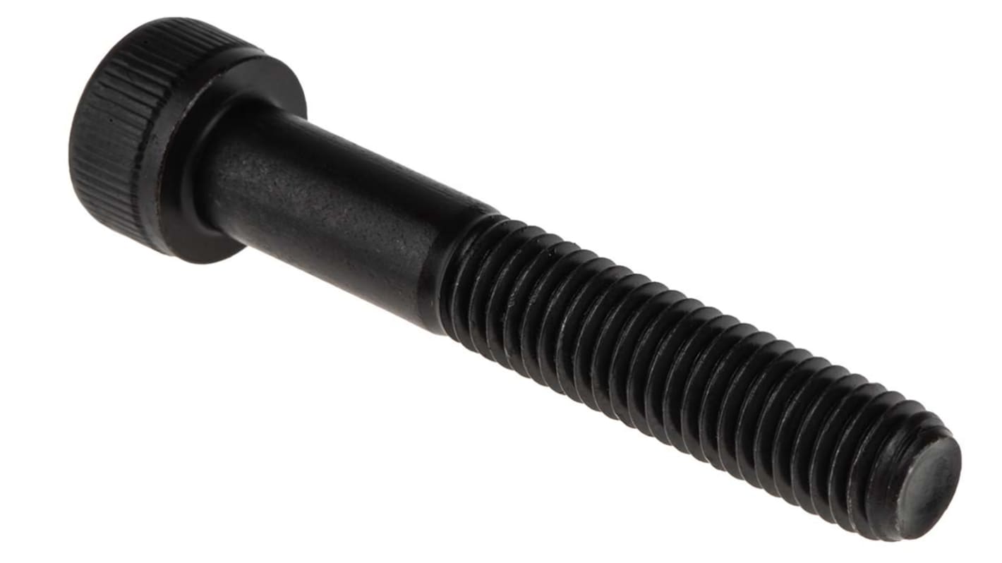 RS PRO M8 x 50mm Hex Socket Cap Screw Black, SelfColour Steel RS