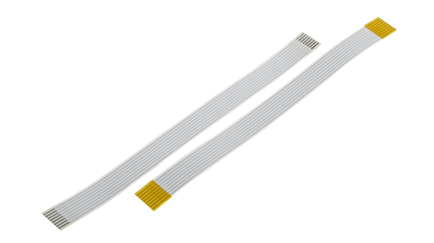 Kabel taśmowy 8-żyłowy raster 1.25mm FFC Molex -40 → +105 °C.