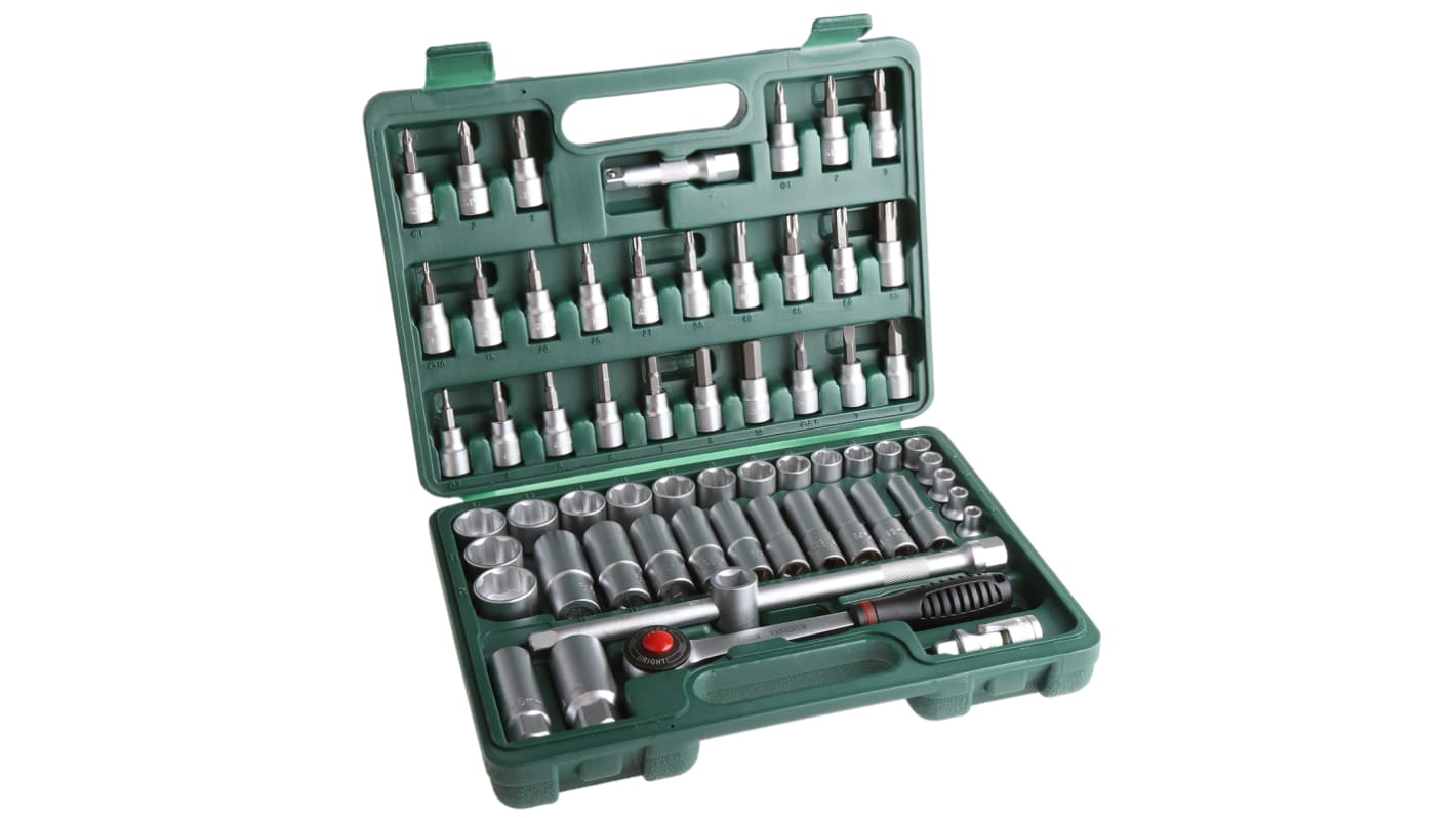568038 MTI 61Piece 3/8 in Deep Socket/Standard Socket/Bit Set with