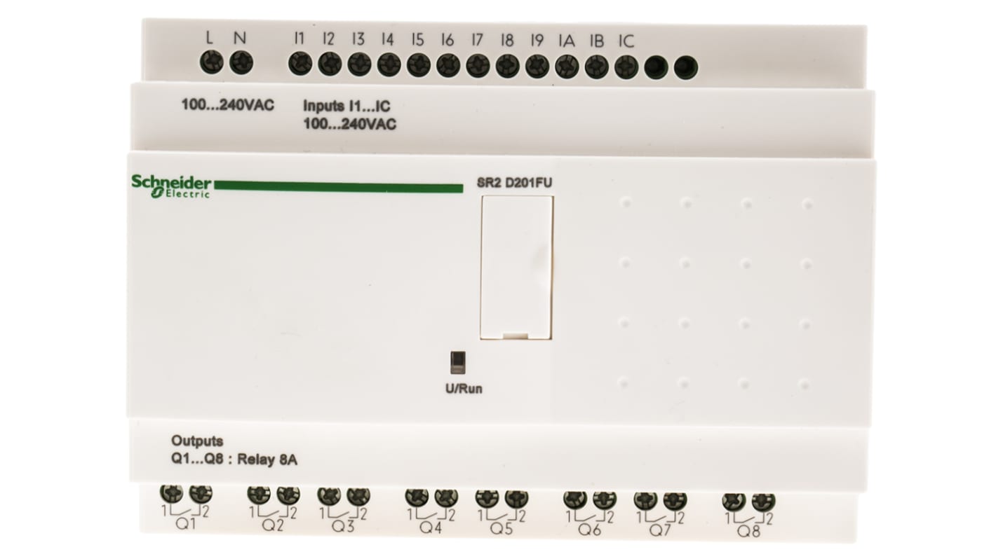 Schneider Electric Zelio Logic Series Logic Module, 100 → 240 V ac Supply, Relay Output, 12-Input, Discrete Input