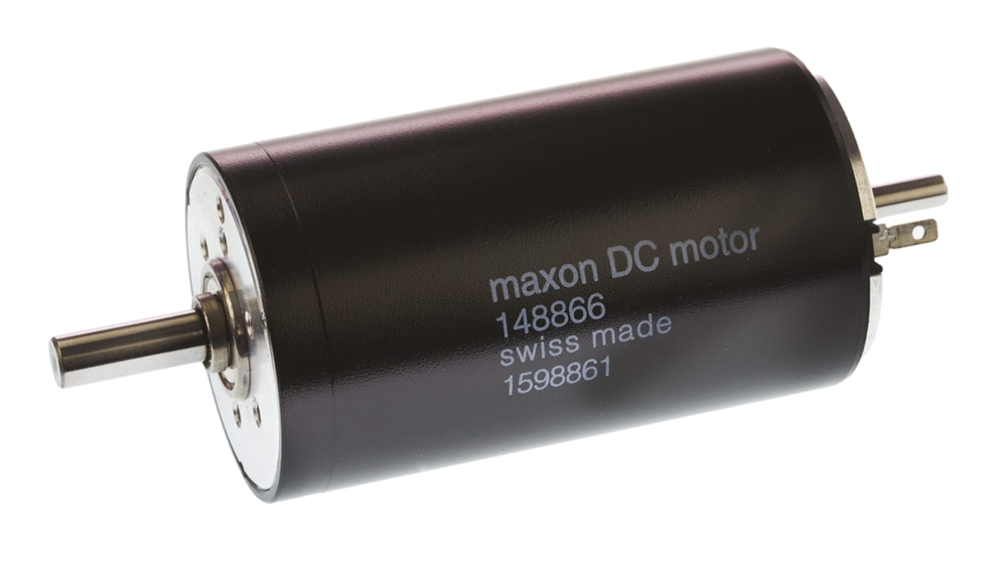 Motor DC Maxon, 12 V CC, 150 W, 6.920 rpm, par máx. 94,9 mNm, Ø de eje 6mm