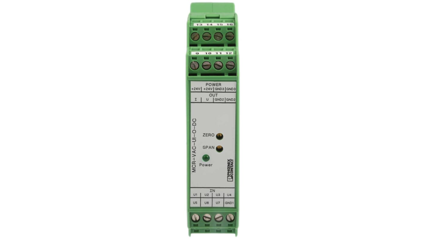 Phoenix Contact MCR-VAC Series Signal Conditioner, Voltage Input, Current, Voltage Output, 18.5 → 30.2V dc Supply