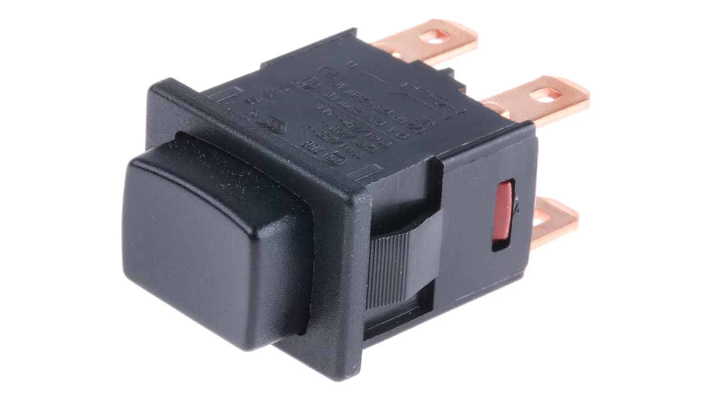 1684.1101 Marquardt Push Button Switch, Latching, Panel Mount, DPDT