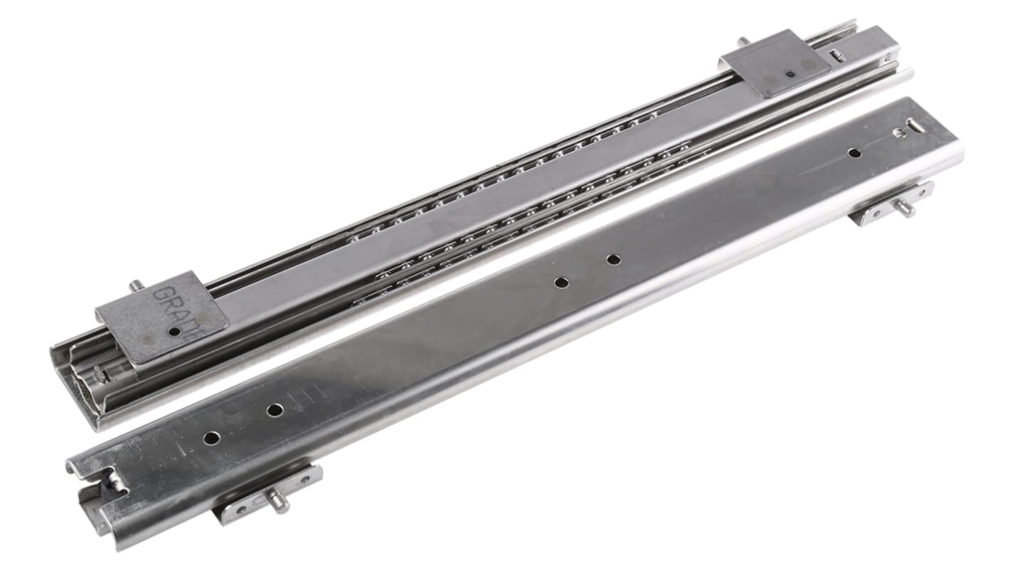 Rail pour rack Accuride DS5322 en Acier inoxydable, longueur 500mm, largeur 20.70mm, charge 120kg