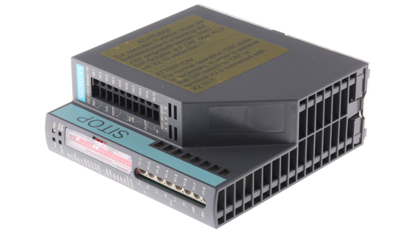 Siemens 22 → 29V dc Input DIN Rail Uninterruptible Power Supply (360W), SITOP DC