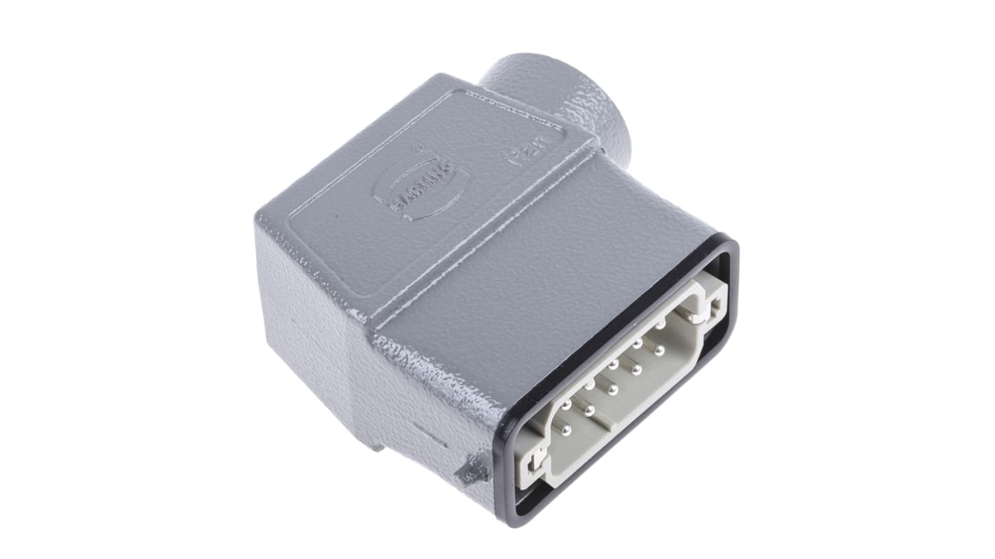 Conector de potencia HARTING Han A Macho de 10 vías, 250 V, 16A, con rosca PG16