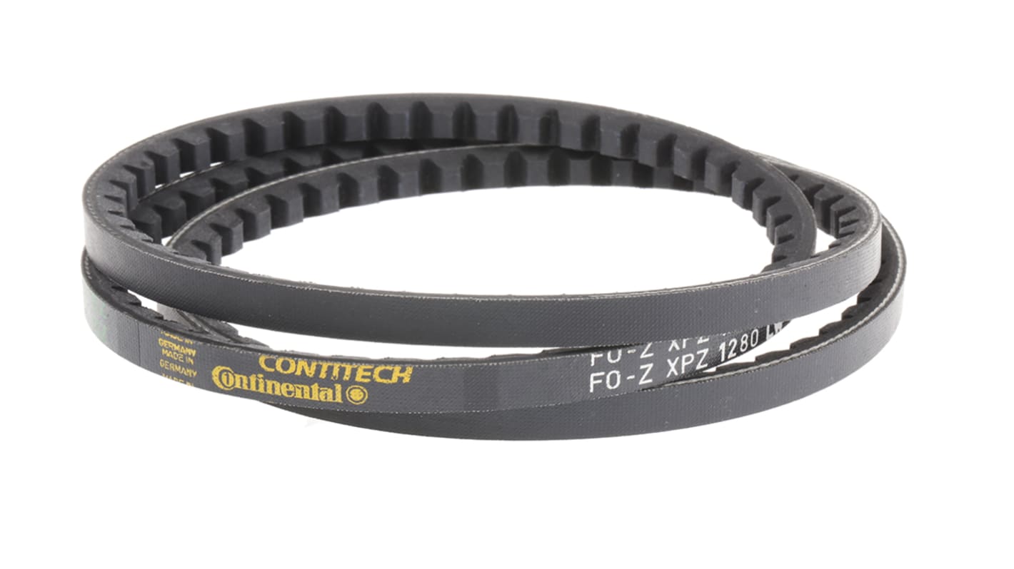 Contitech CONTI FO-Z Gummi Antriebsriemen, XPZ-Profil 9.7mm x 8mm x 1280mm, Scheiben-Ø 50mm