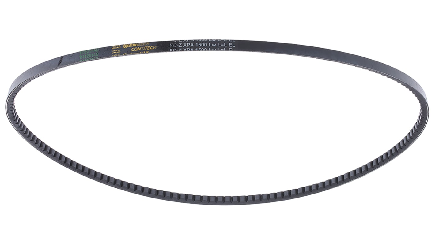 Contitech Drive Belt, belt section XPA, 1500mm Length