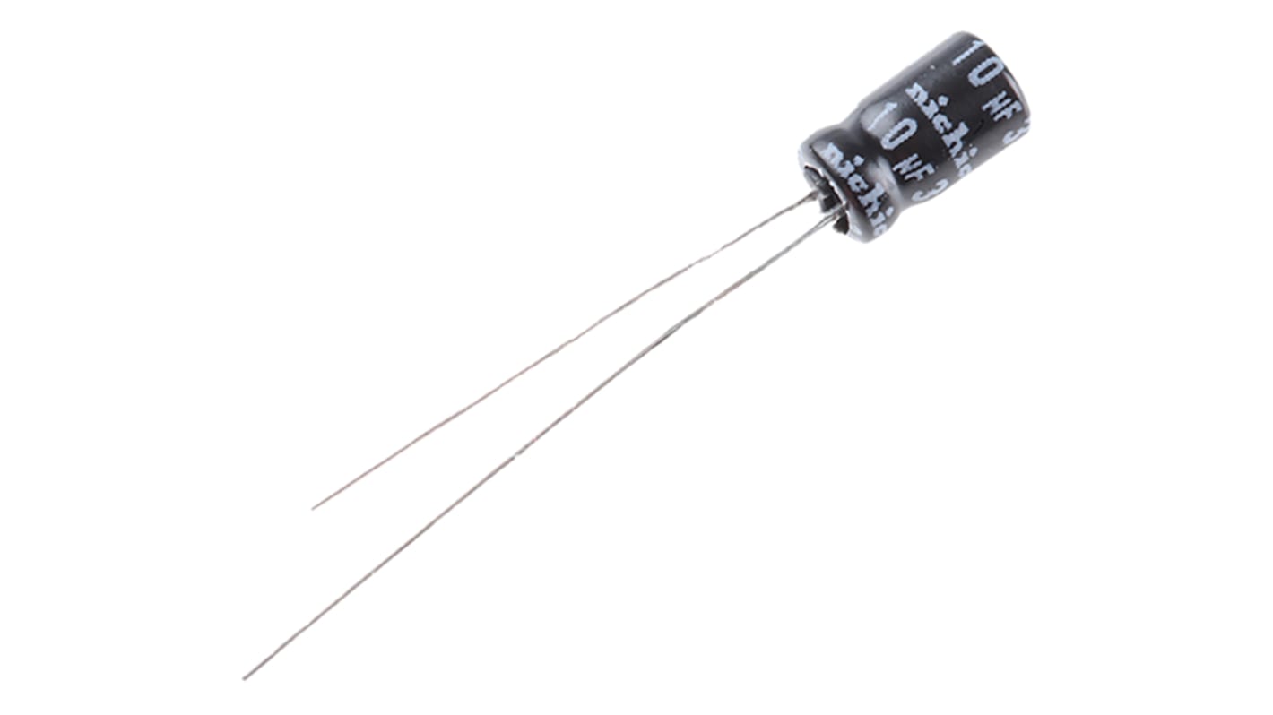 Nichicon 10μF Electrolytic Capacitor 35V dc, Through Hole - USR1V100MDD