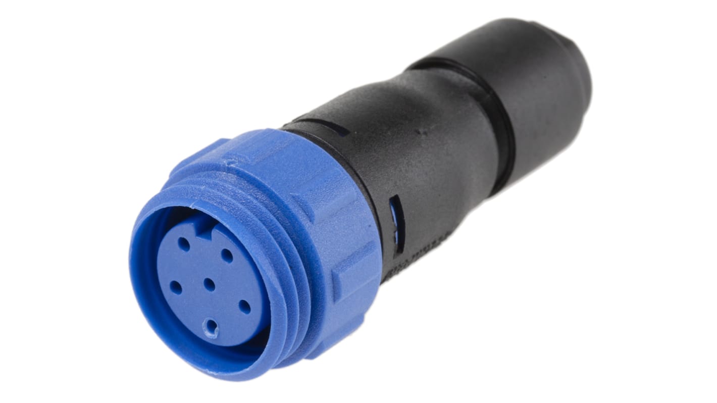 Bulgin Circular Connector, 6 Contacts, Cable Mount, Miniature Connector, Socket, Female, IP68, Buccaneer 400 Series