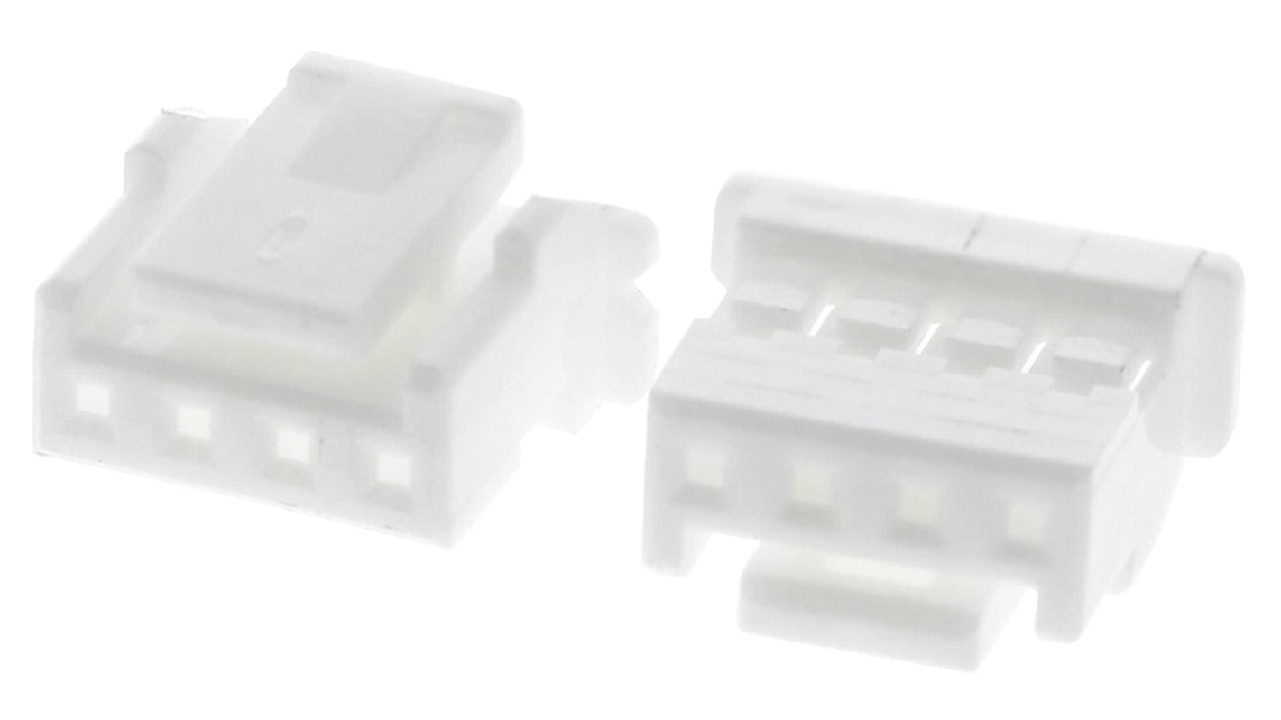 Carcasa de conector JST PAP-04V-S, Serie PA, paso: 2mm, 4 contactos, , 1 fila filas, Recto, Hembra, Montaje de Cable