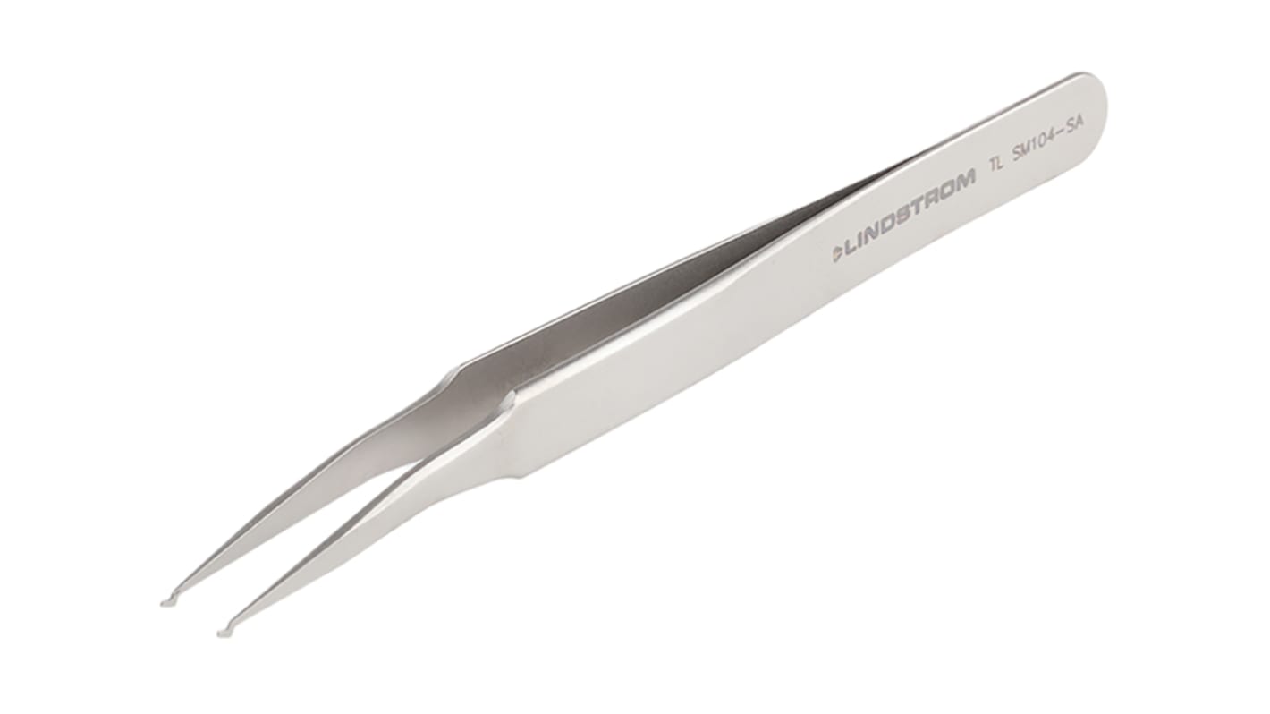 Brucelles Lindstrom ESD pointe Arrondie en  en inox, L. 120 mm