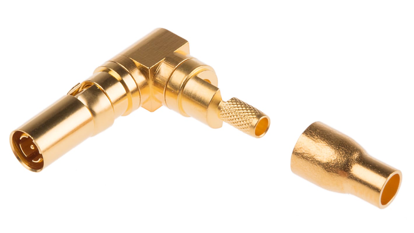 RS PRO , Right Angle RG179 B/U, RG187 A/U , Female Gold , Copper Alloy , Backplane Connector Contact