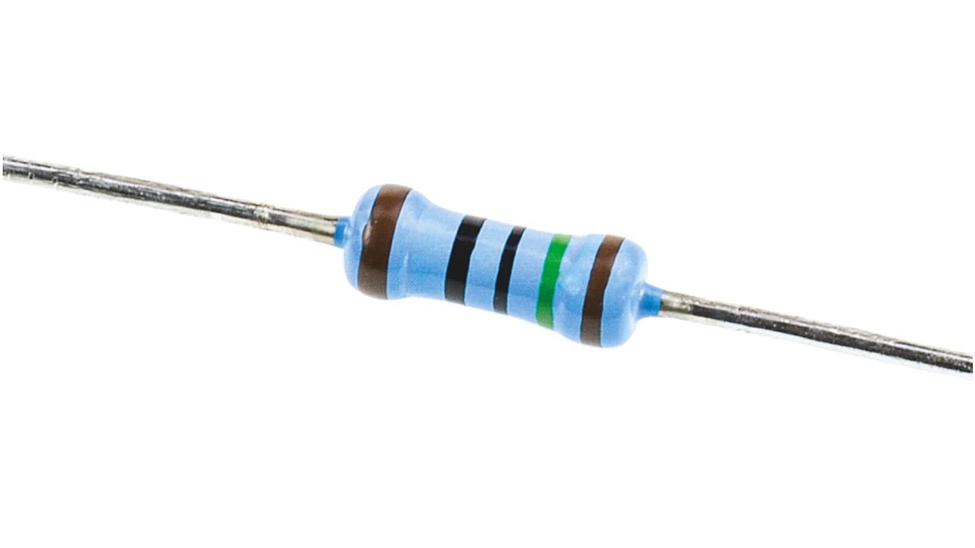 Vishay MBB0207 Series Axial Thin Film Fixed Resistor 150Ω ±1% 0.6W ±50ppm/°C