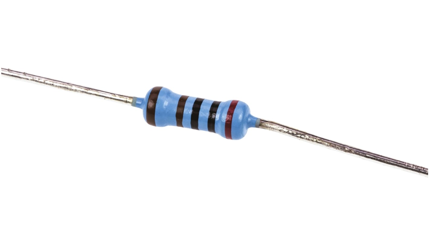 Resistencia Vishay, de 2kΩ ±1%, 0.6W, Serie MBB0207