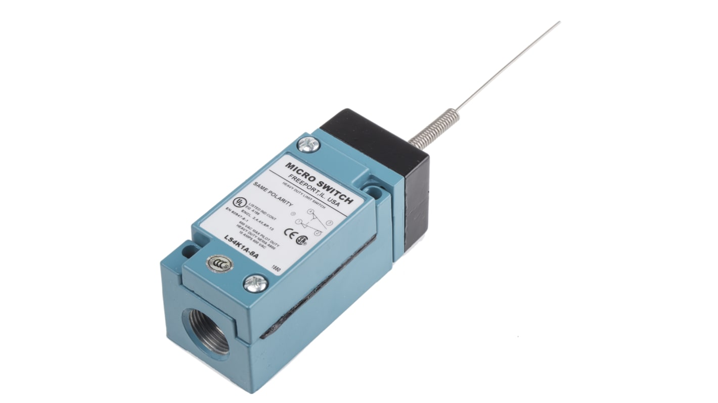 Honeywell HDLS Series Limit Switch, NO/NC, 600V ac Max, 10A Max