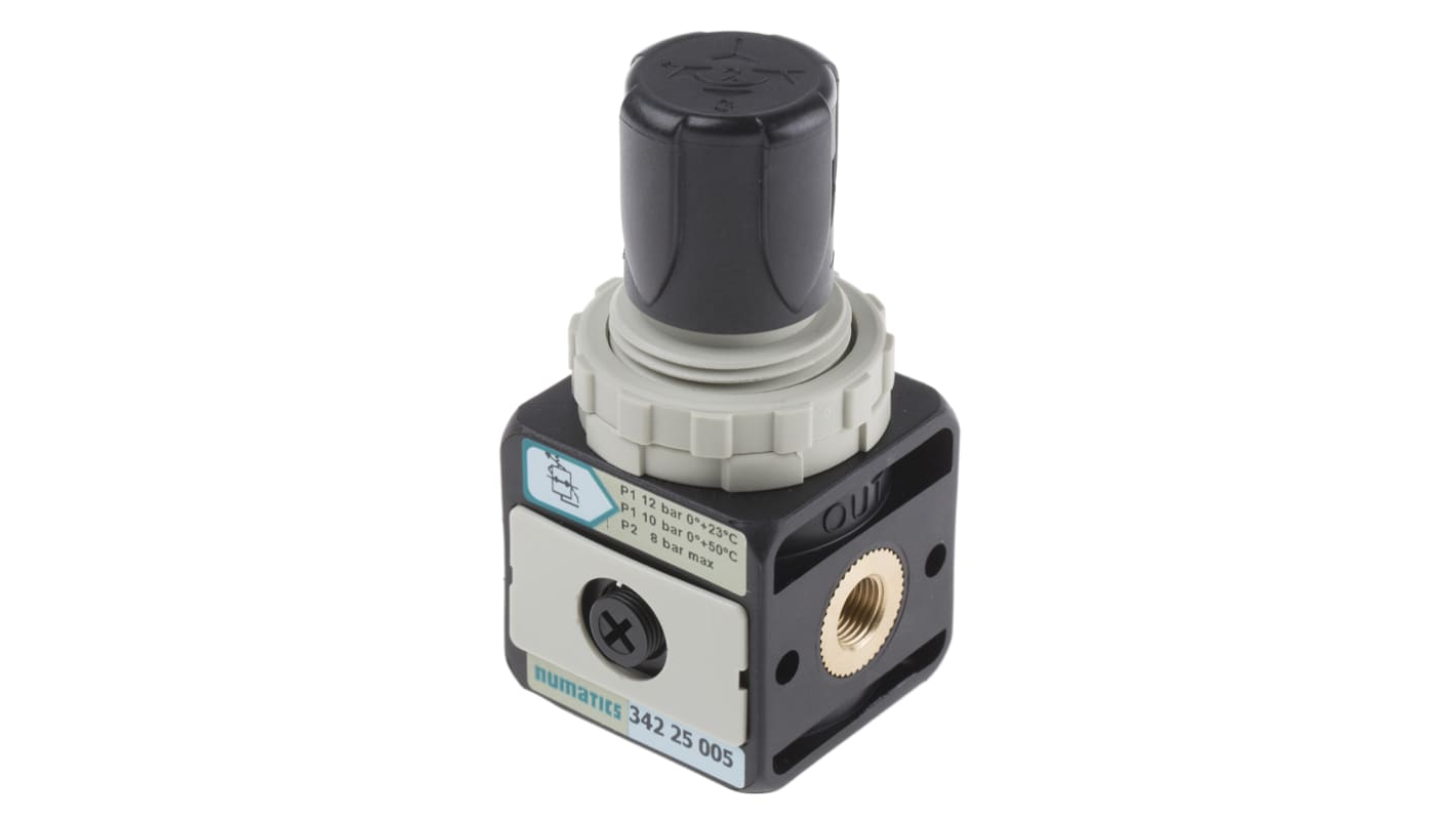 EMERSON – ASCO G 1/8 Pneumatic Regulator - 0.5bar to 8bar, 1/8in, 12bar max. input