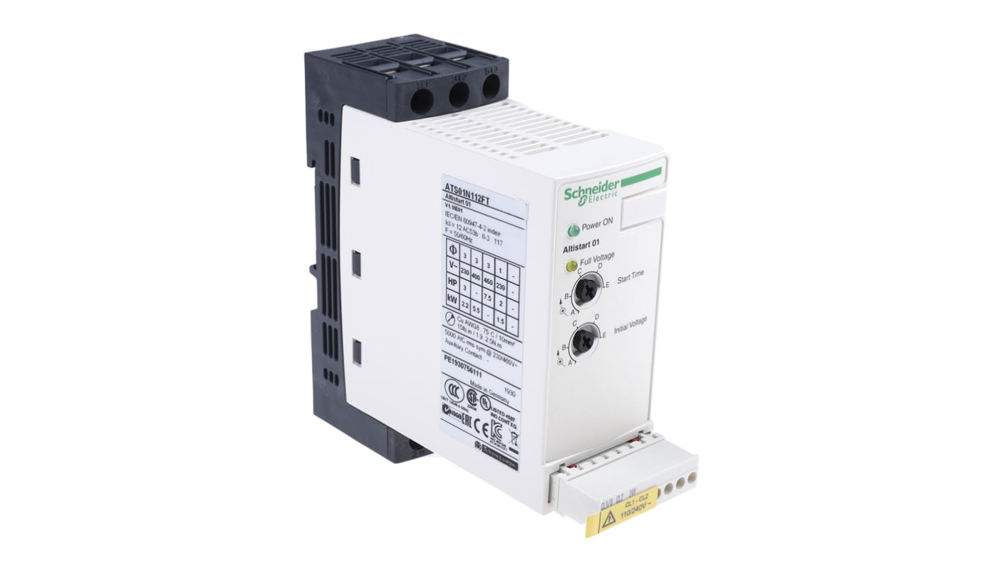 Schneider Electric lágyindító, 5.5 kW, 12 A, 3 fázis