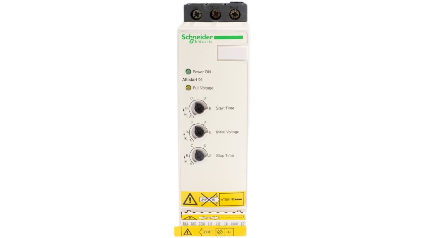 Avviatore soft-start Schneider Electric, 3 fasi, 11 kW, 415 V c.a., IP20