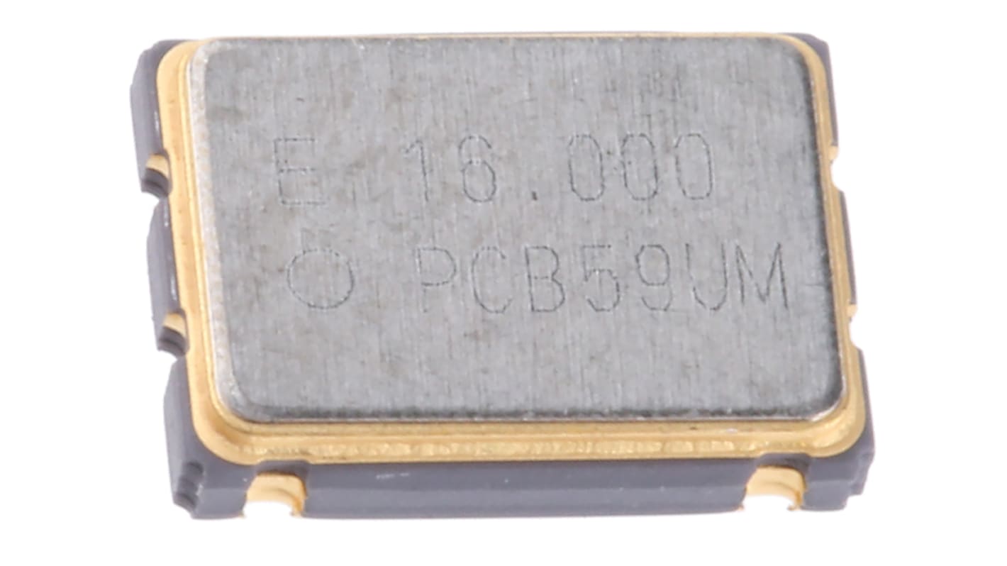 Oscilátor Q3309CA40006612 16MHz ±50PPM CMOS, SMD, počet kolíků: 4 7 x 5 x 1.4mm XO