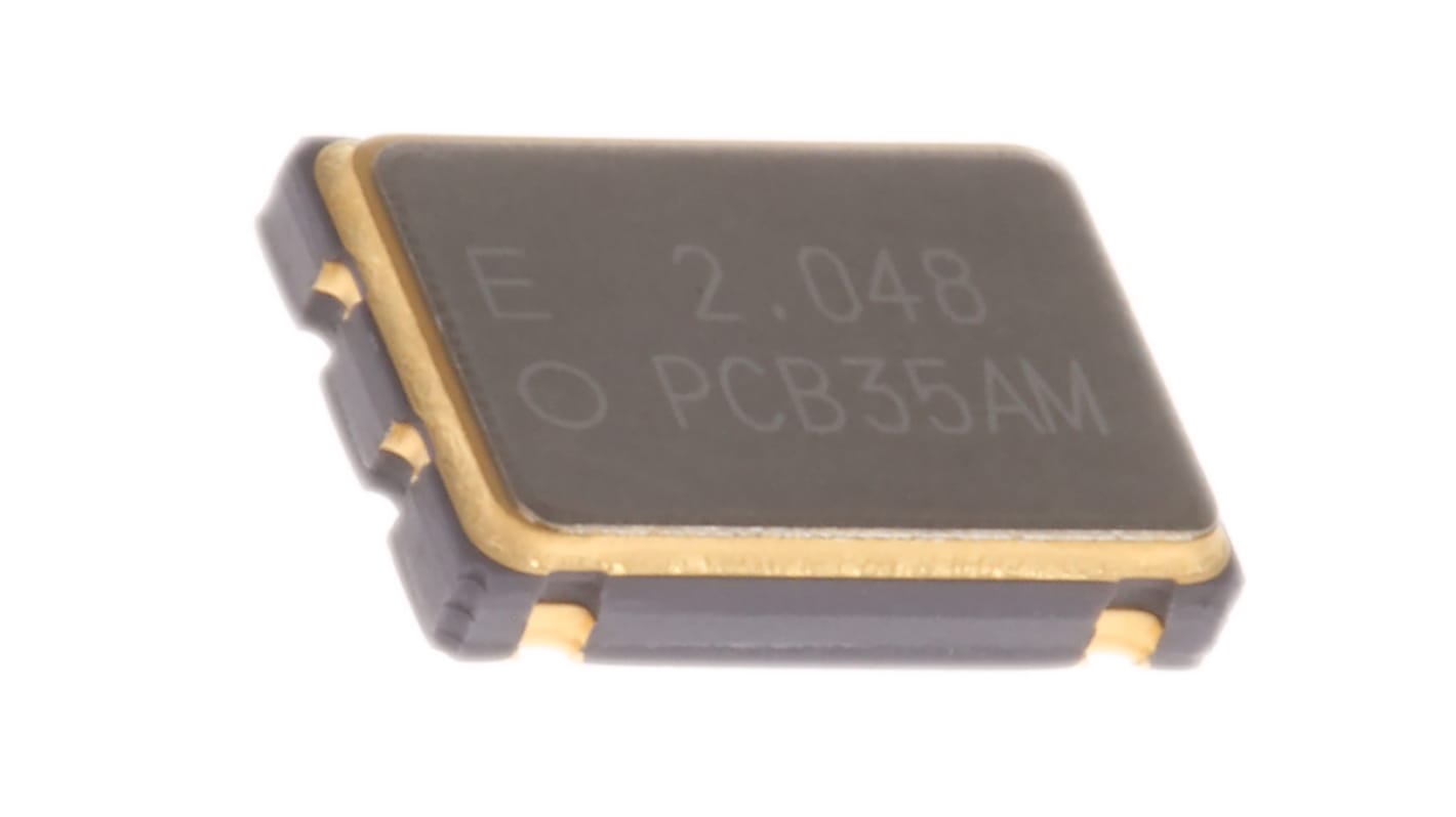 エプソン 発振器, 2.048MHz, CMOS出力 表面実装, 4-Pin SMD