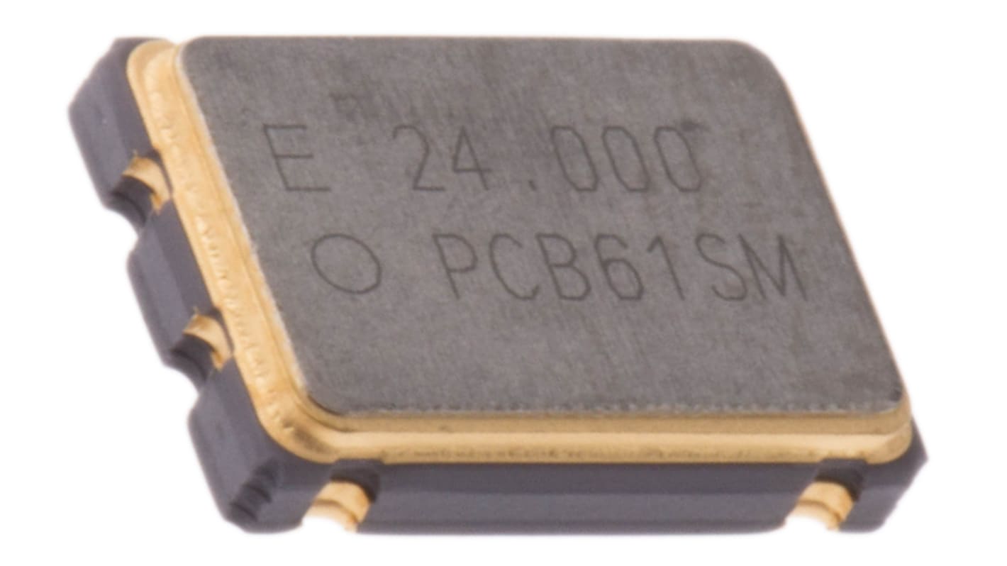 Epson, 24MHz XO Oscillator, ±50ppm CMOS, 4-Pin SMD Q3309CA40004612